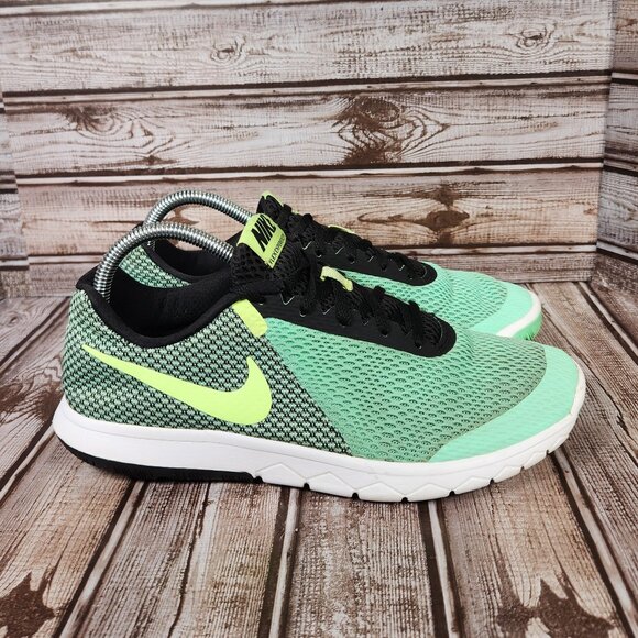 NIKE Flex Experience RN 6 Womens 9 Green Black Running Sneakers Shoes 881805-300 - Picture 2 of 9